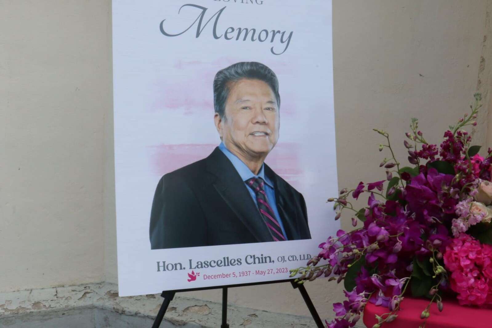 Outpouring of love at funeral service for businessman Lascelles Chin